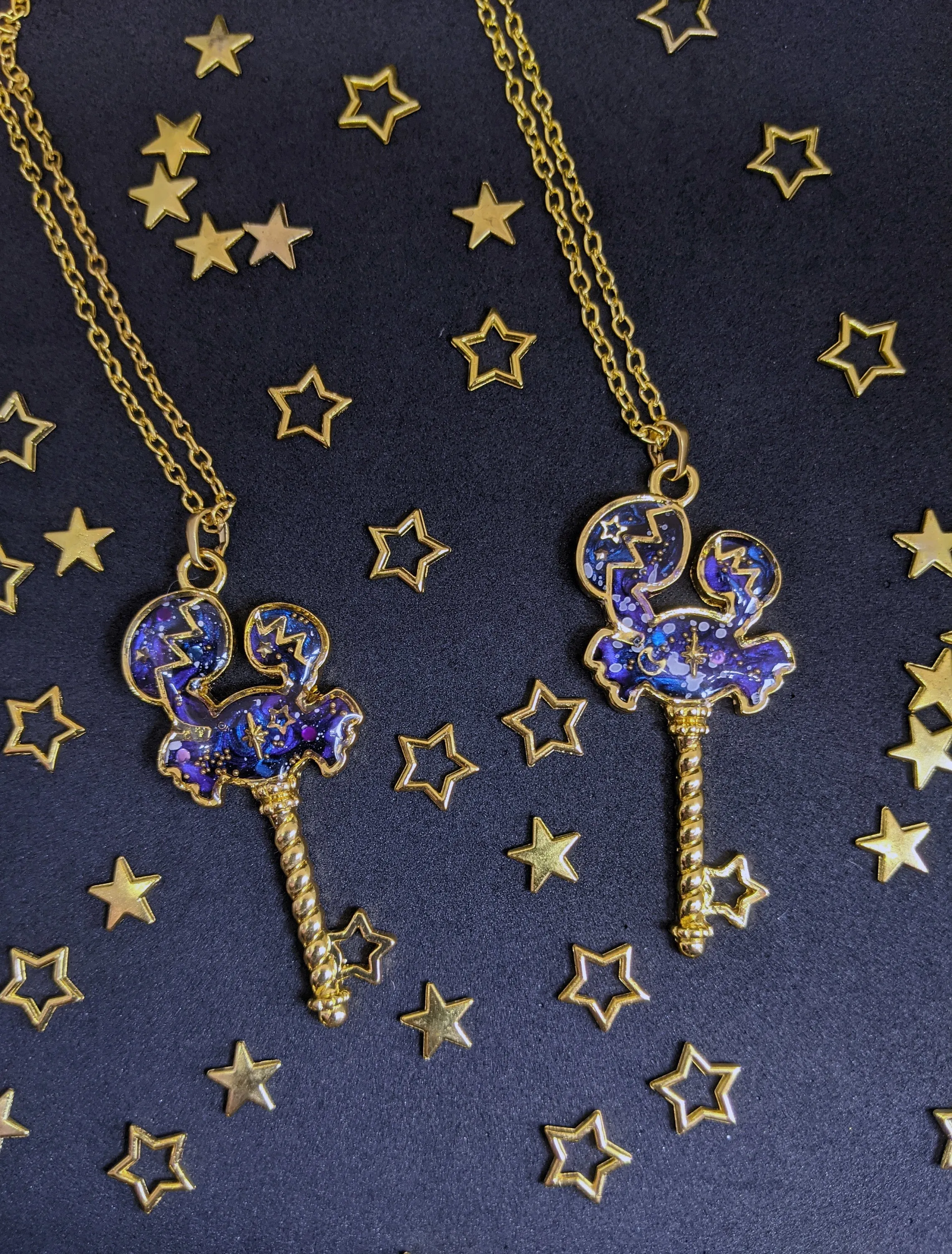 Cancer: Celestial Zodiac Resin Pendant Necklaces- 2 Styles
