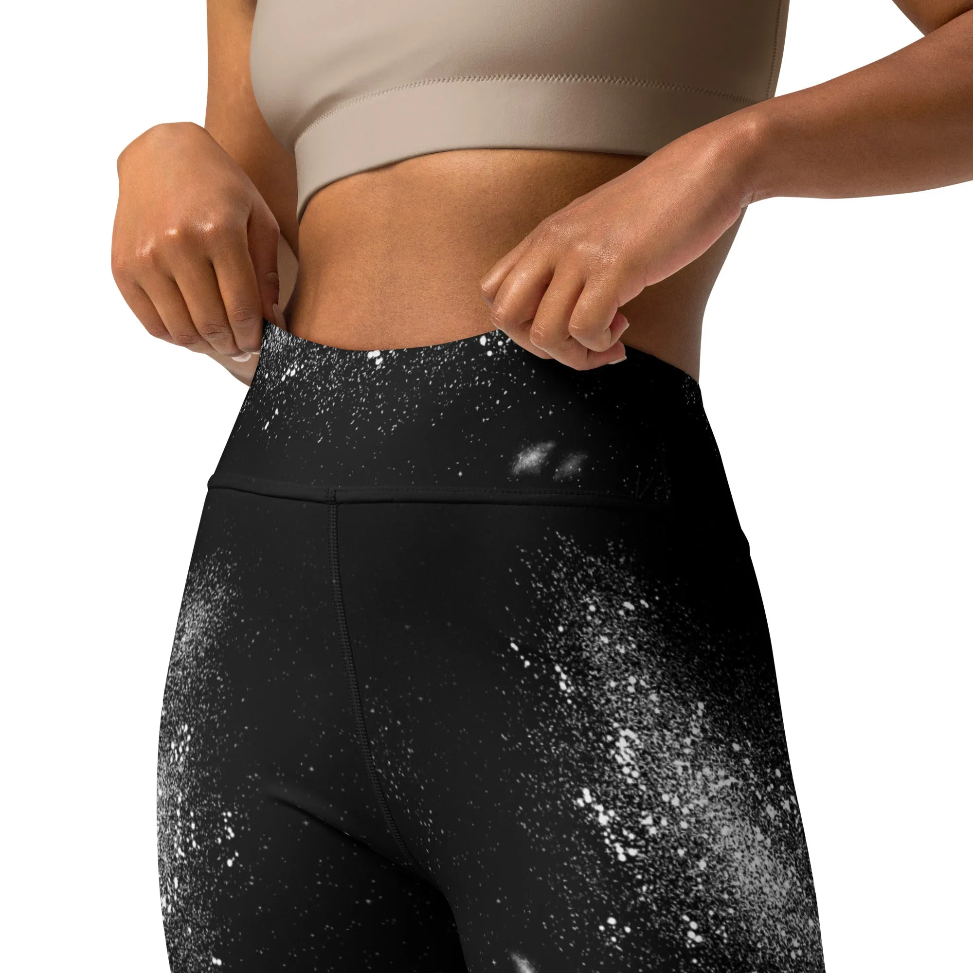 Constellation Yoga Leggings - UPF 50  Protection, Vegan Yoga Activewear, Occult Witchy Goth