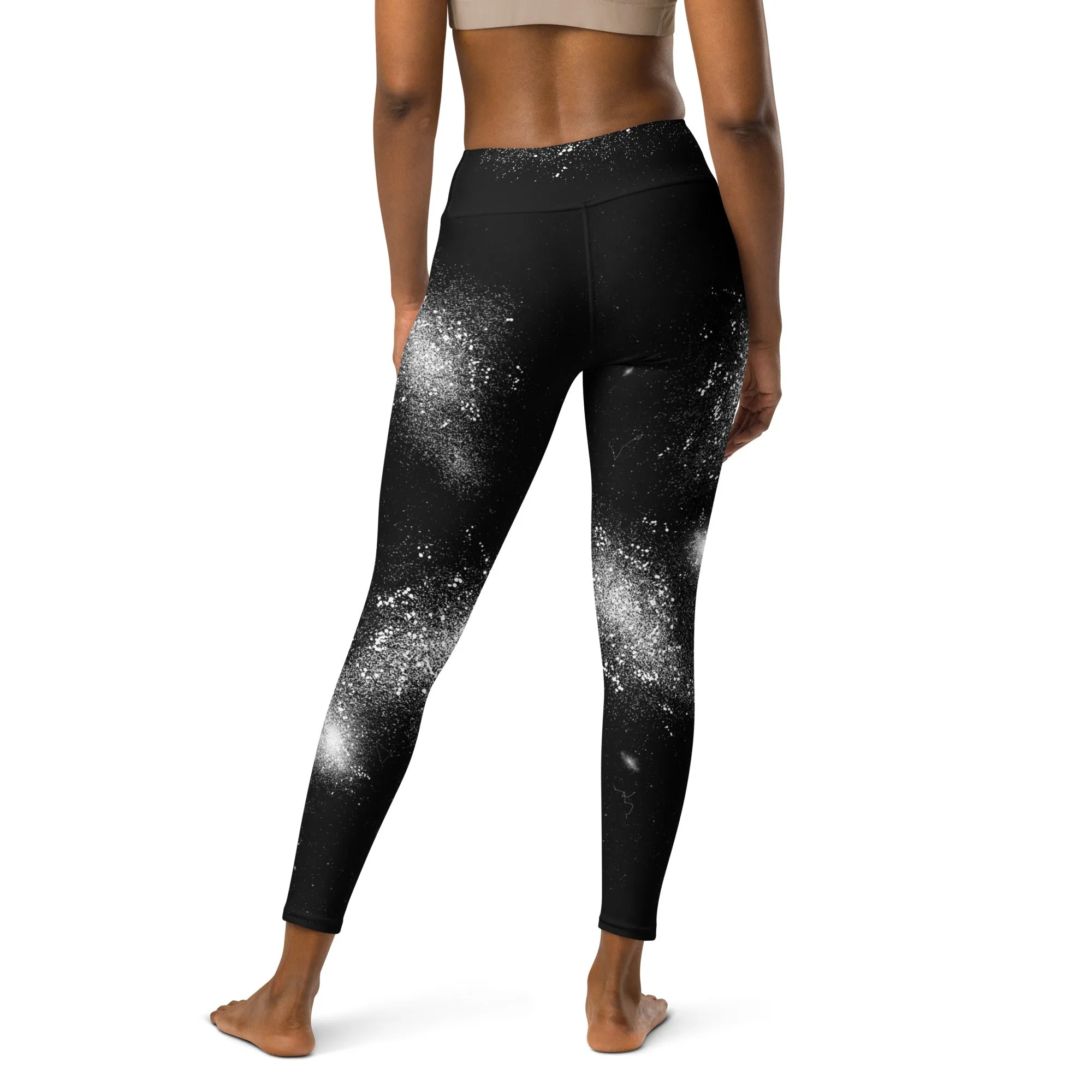 Constellation Yoga Leggings - UPF 50  Protection, Vegan Yoga Activewear, Occult Witchy Goth