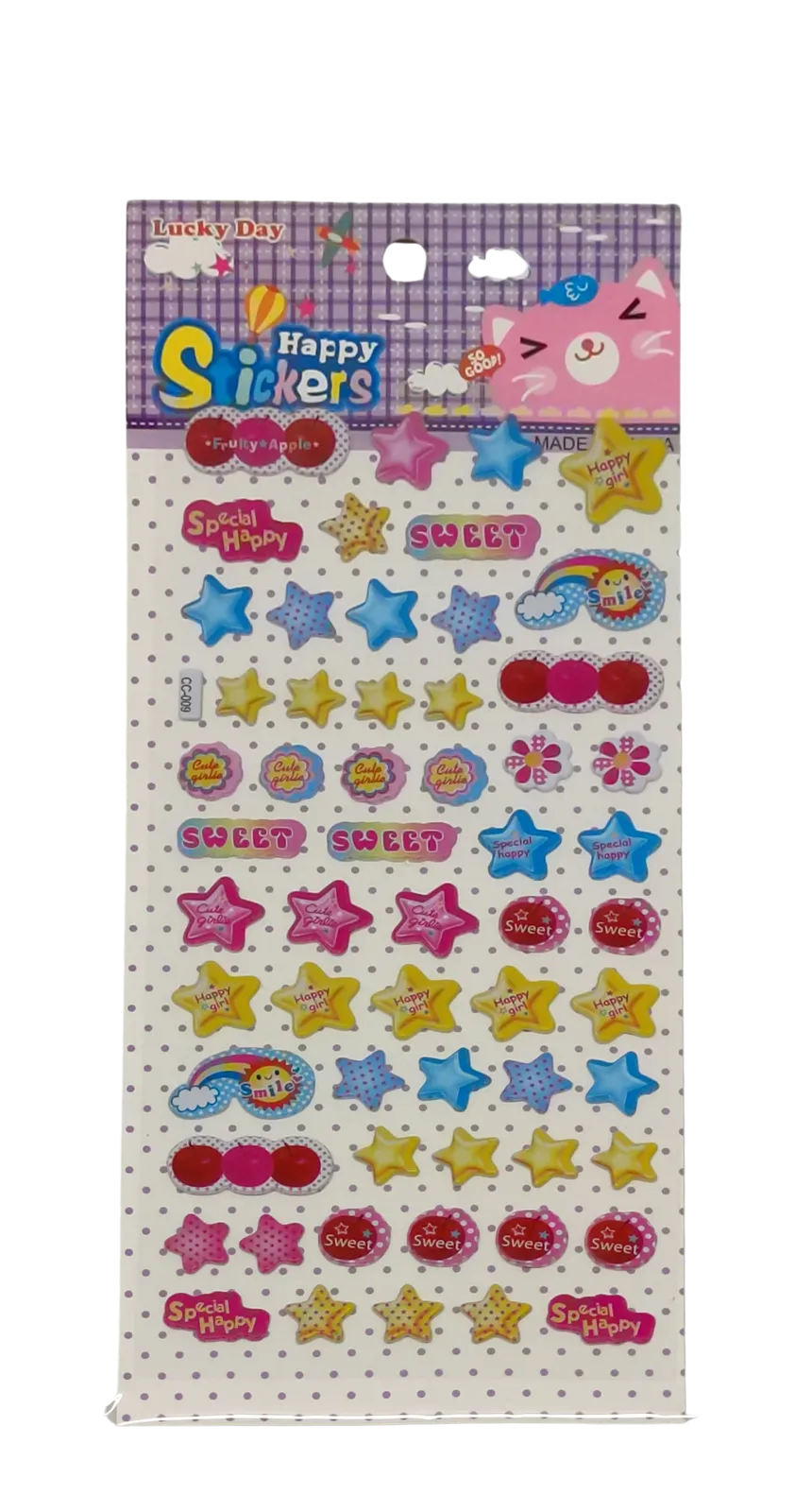 Cute Stars Theme 3D Stickers