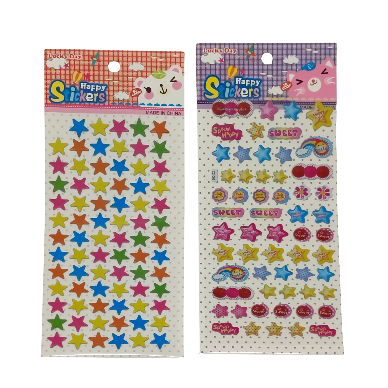 Cute Stars Theme 3D Stickers