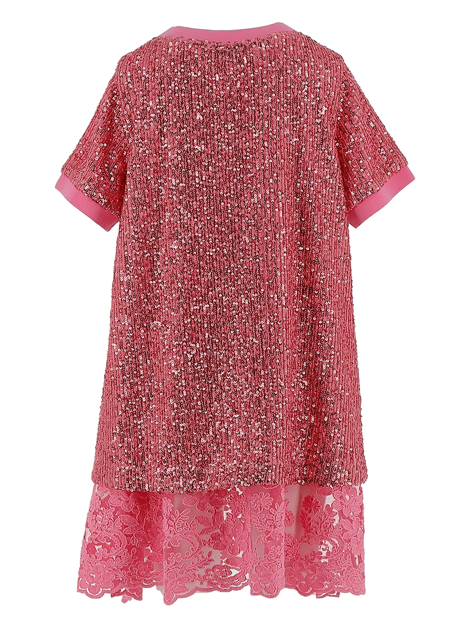 Ermanno Scervino Short Sleeve Sequin Dress