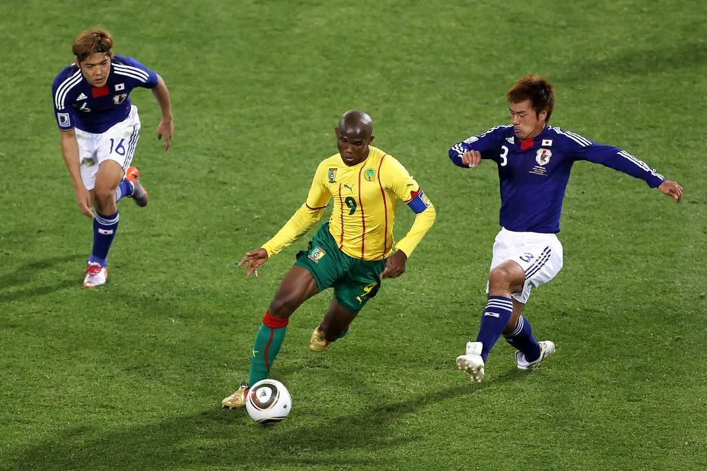 Eto'o Cameroon Puma 2010 WORLD CUP Away Jersey Shirt Camiseta M