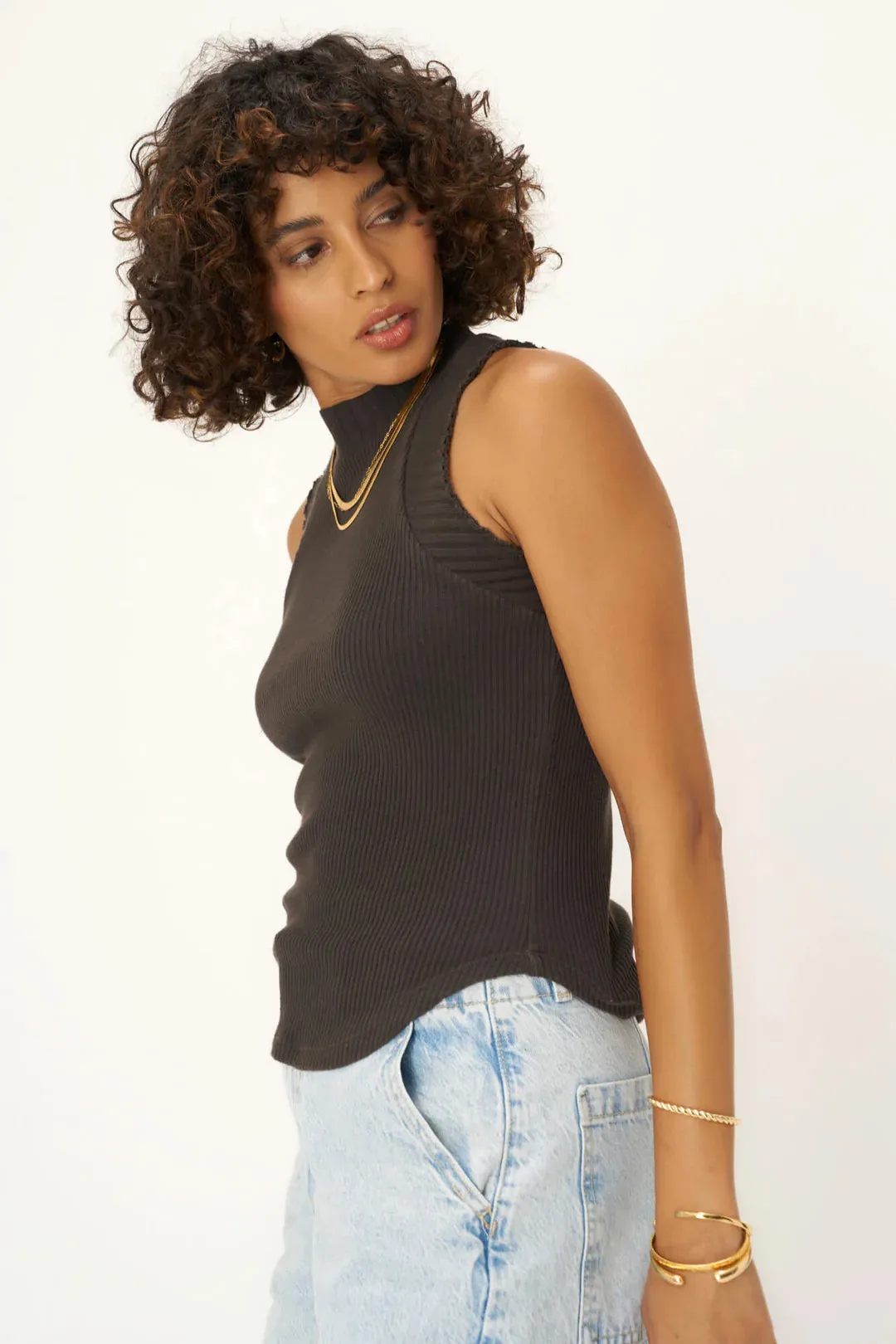 Garner Mock Neck Tank