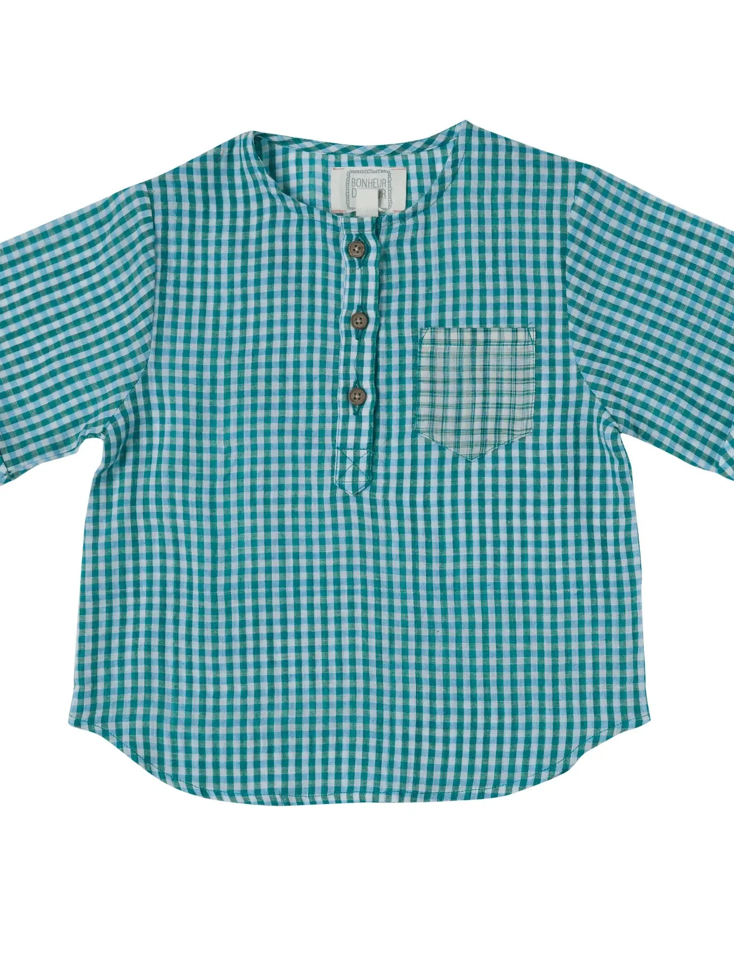 Georges Blue Vichy Checks Shirt