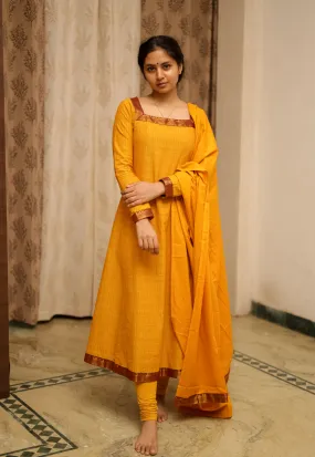 Jodi Simran Mustard (Kurti Dupatta) (DELIVERY TIME:60-90DAYS)