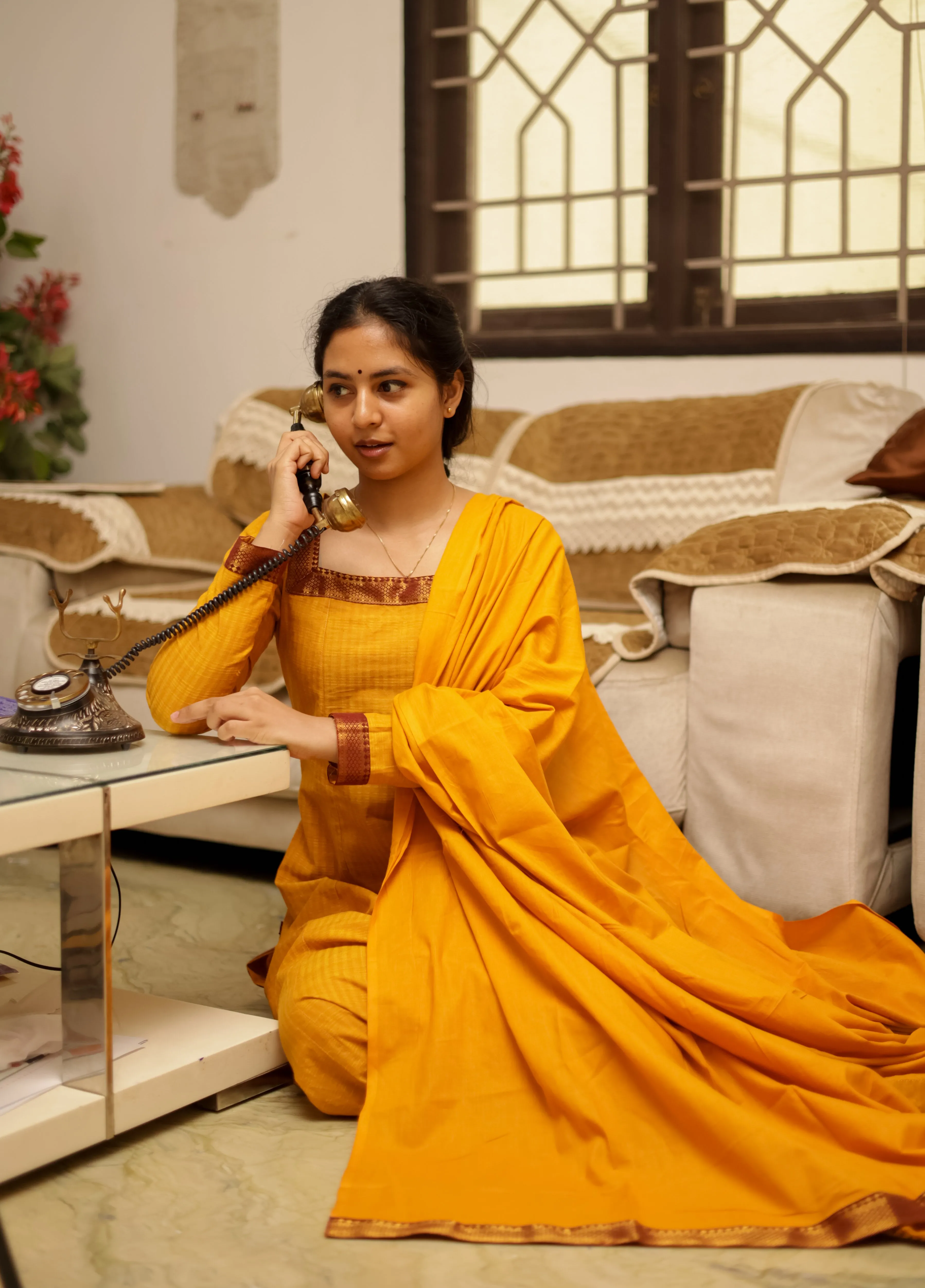 Jodi Simran Mustard (Kurti Dupatta) (DELIVERY TIME:60-90DAYS)