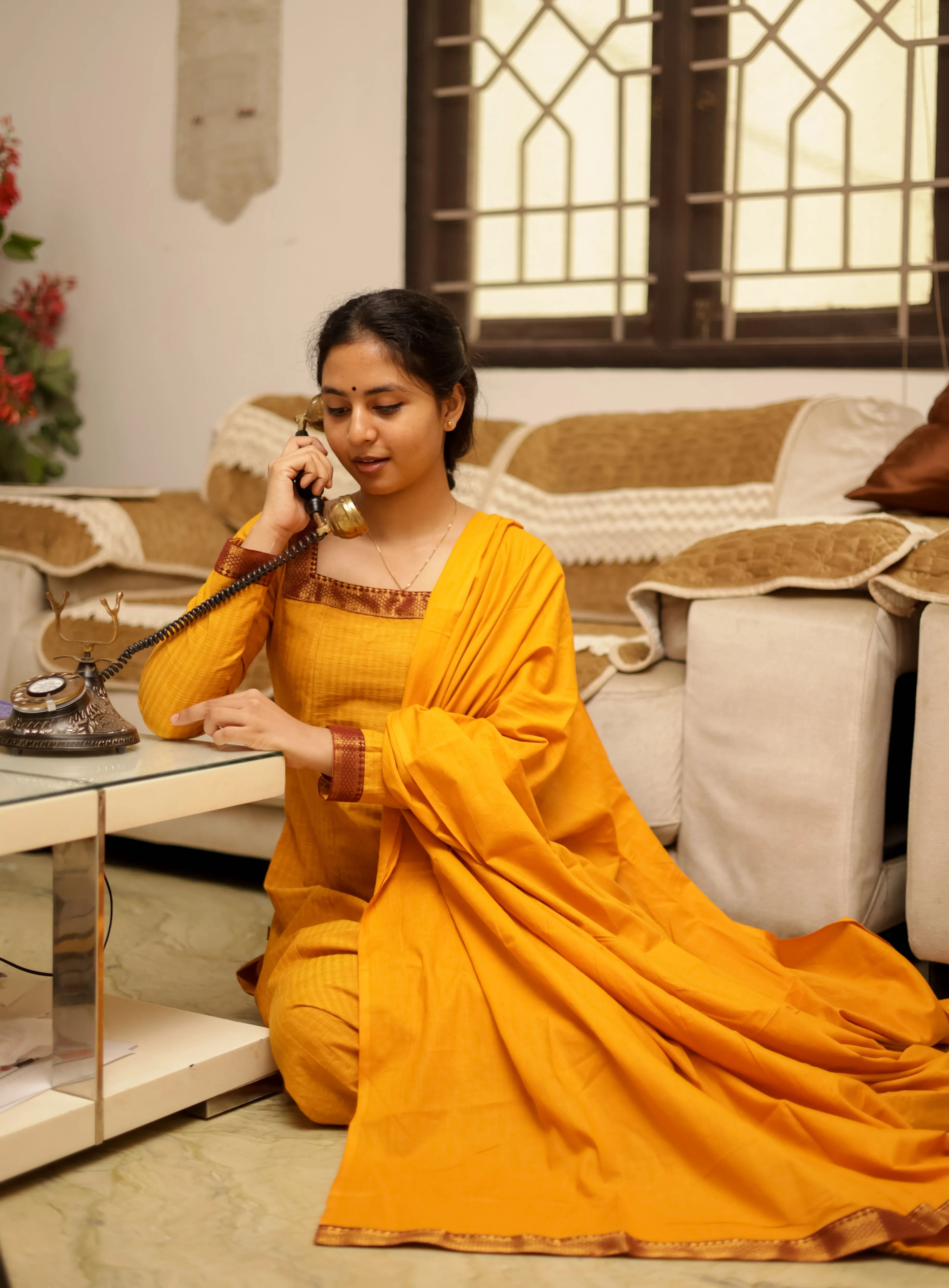 Jodi Simran Mustard (Kurti Dupatta) (DELIVERY TIME:60-90DAYS)
