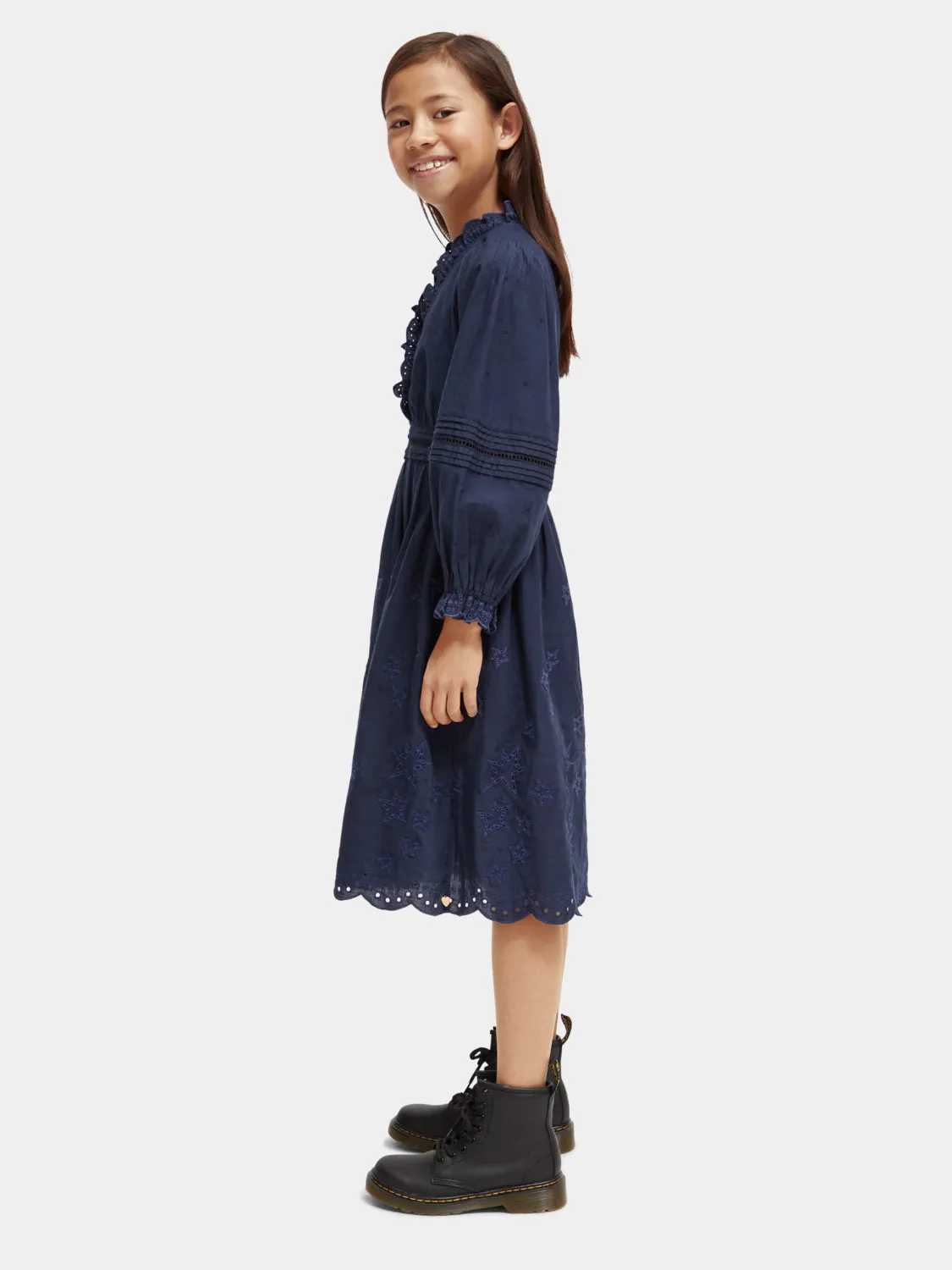 Kids - Broderie anglaise star dress