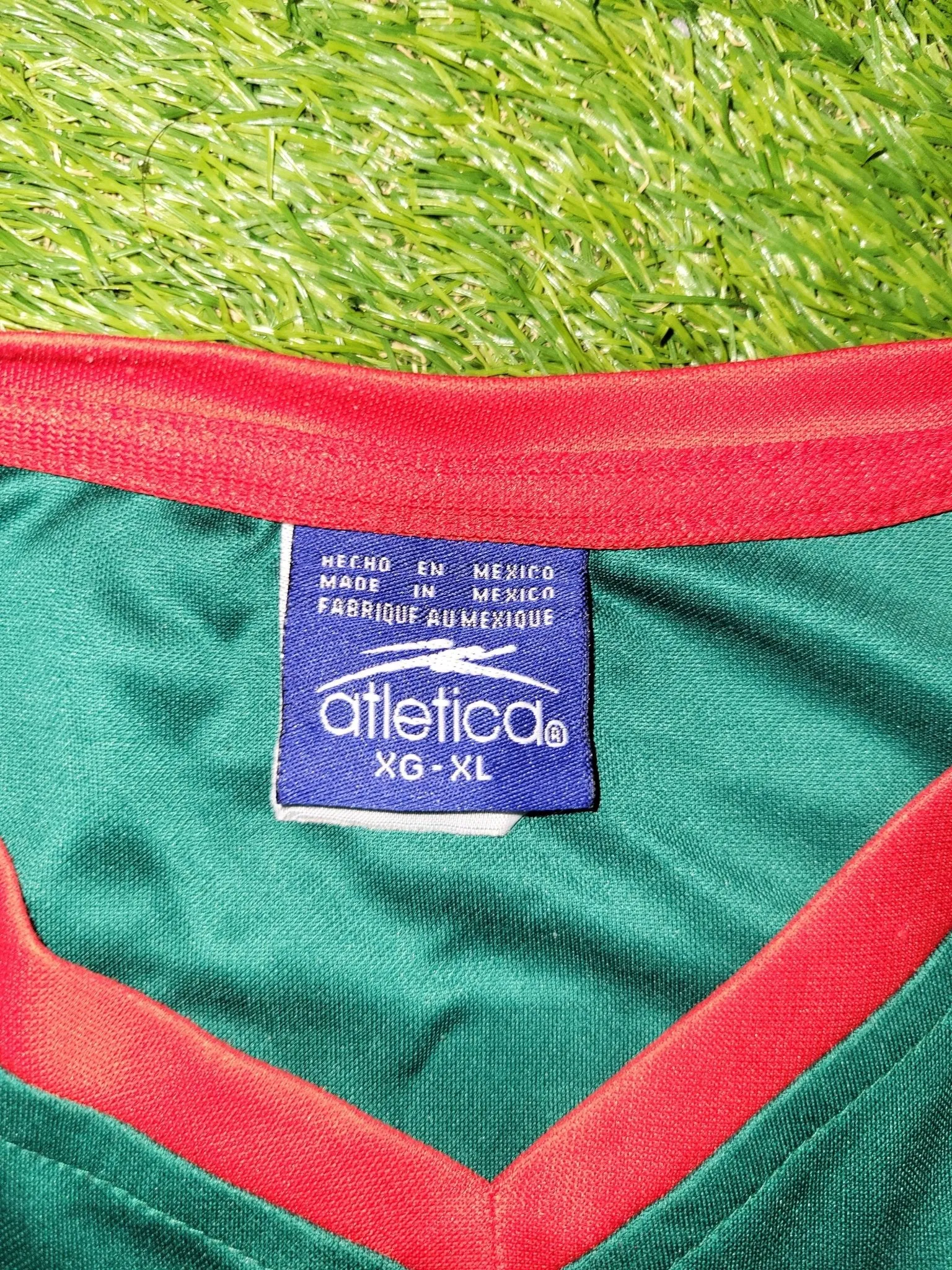 Marquez Mexico Atletica 2002 WORLD CUP Soccer Home Jersey Camiseta XL