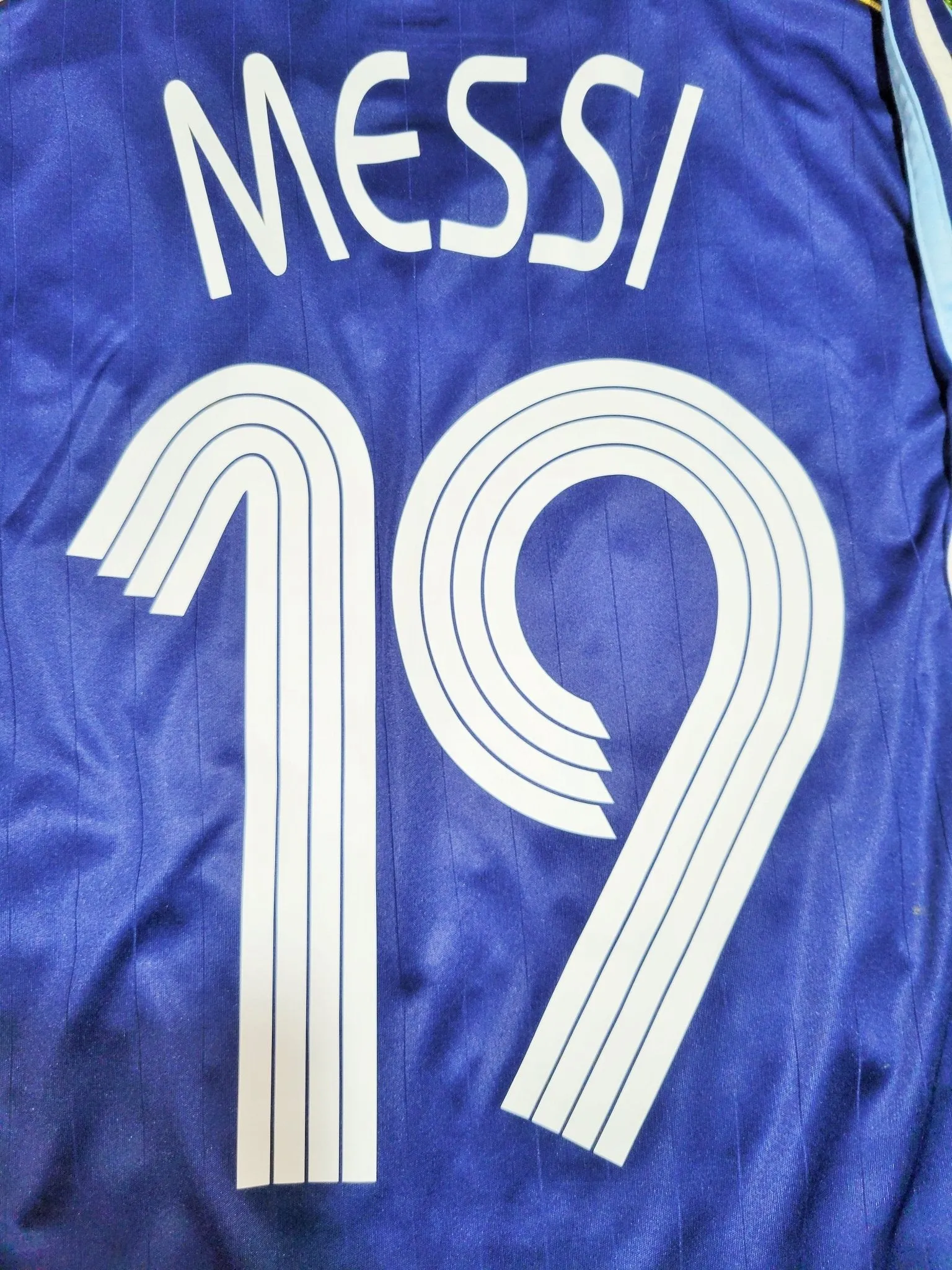 Messi Argentina 2006 WORLD CUP Away Soccer Jersey Shirt XL SKU# 069519
