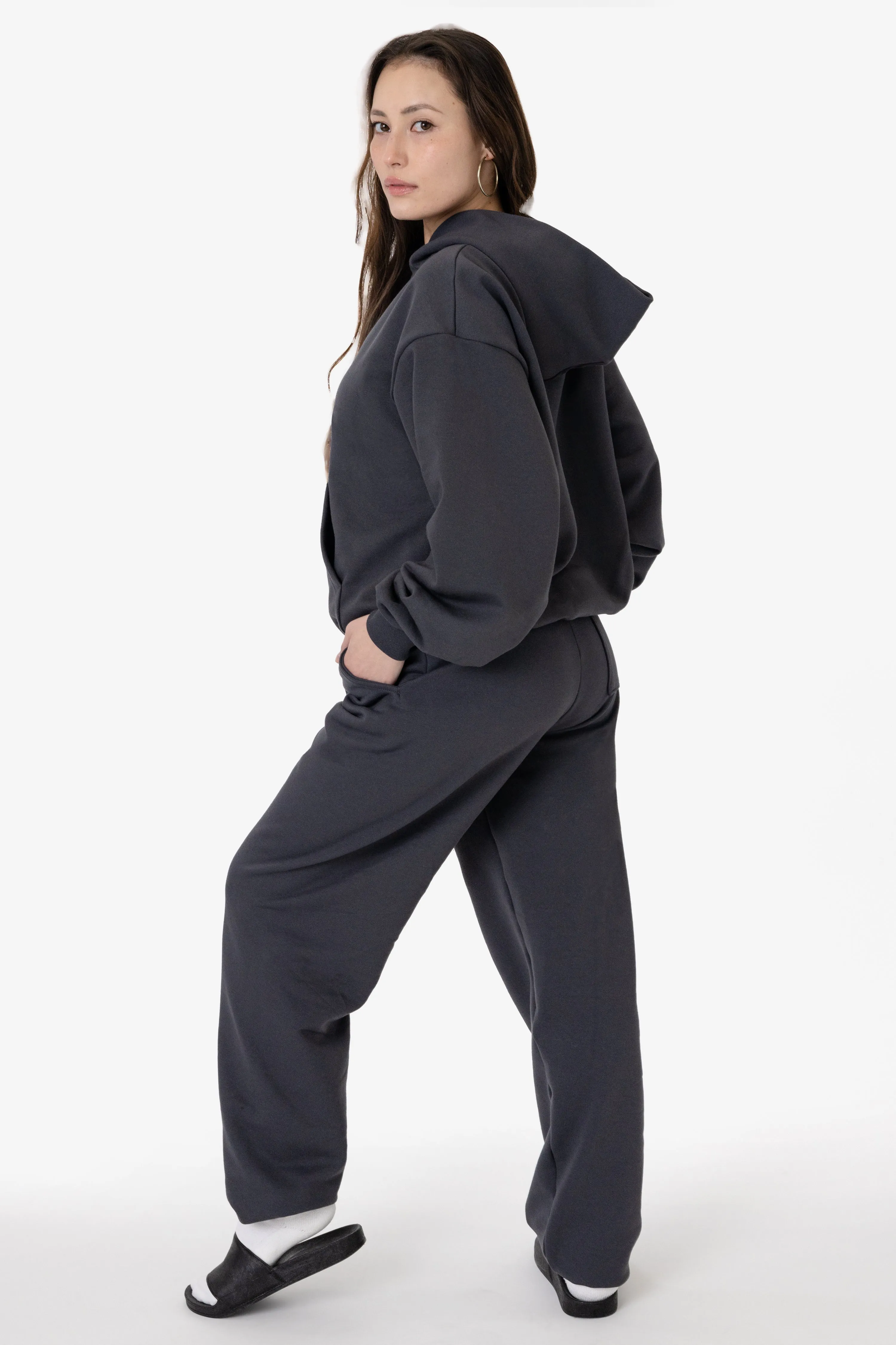 MWF1049 - 10 oz. Mid-weight Poly Cotton Fleece Wide Hoodie