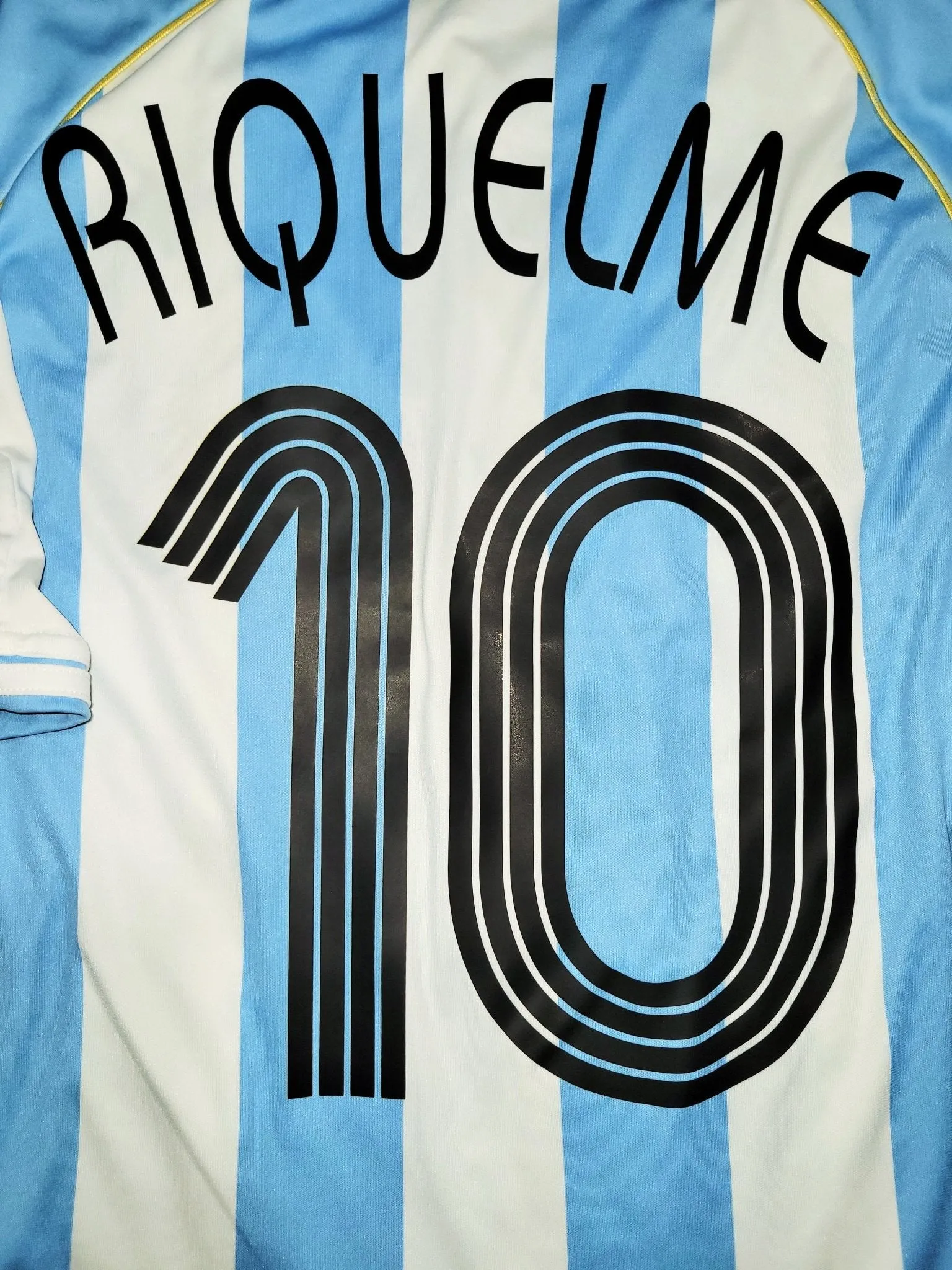 Riquelme Argentina 2006 WORLD CUP Soccer Jersey M SKU# 838643 TES001