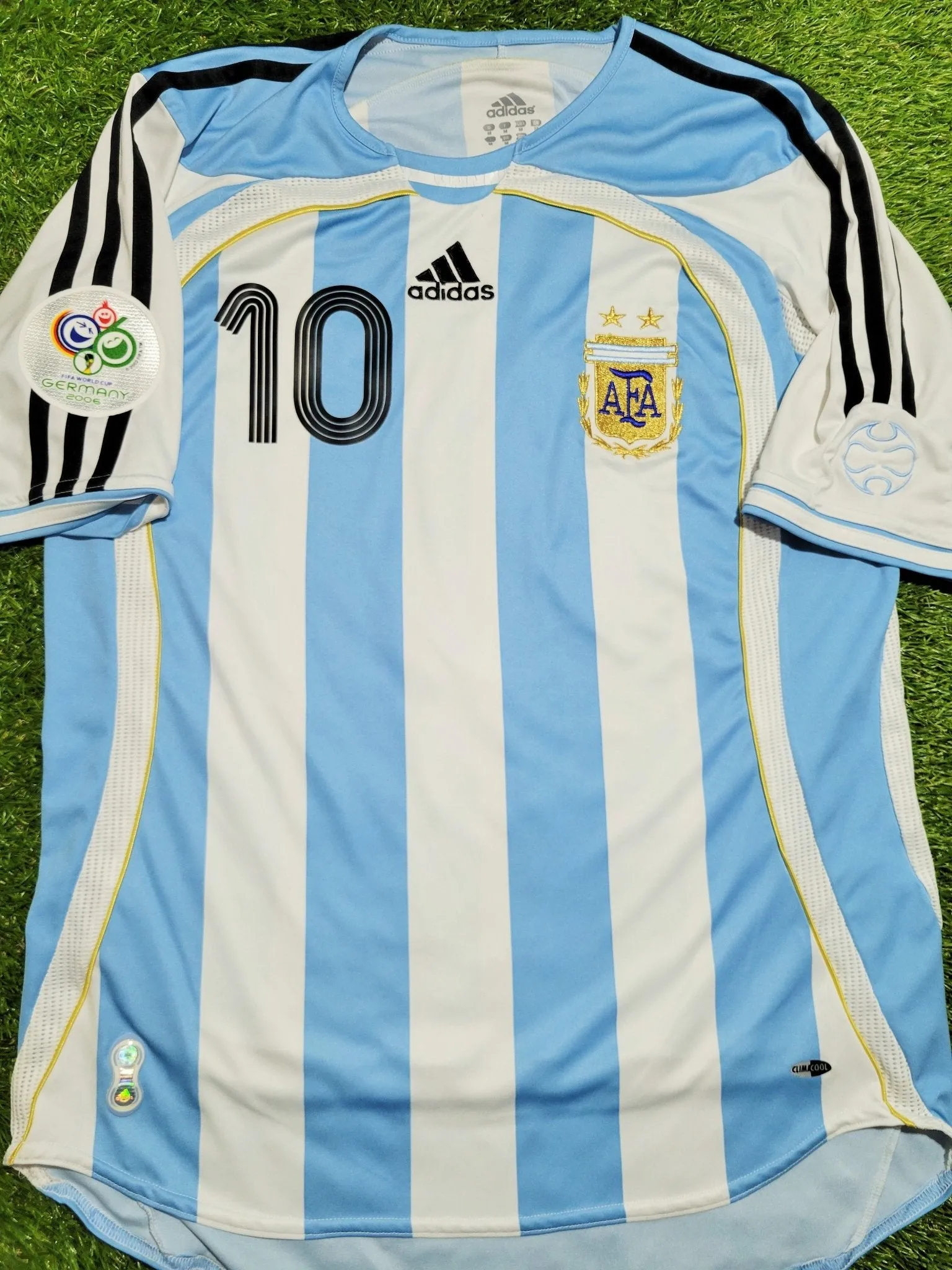 Riquelme Argentina 2006 WORLD CUP Soccer Jersey M SKU# 838643 TES001