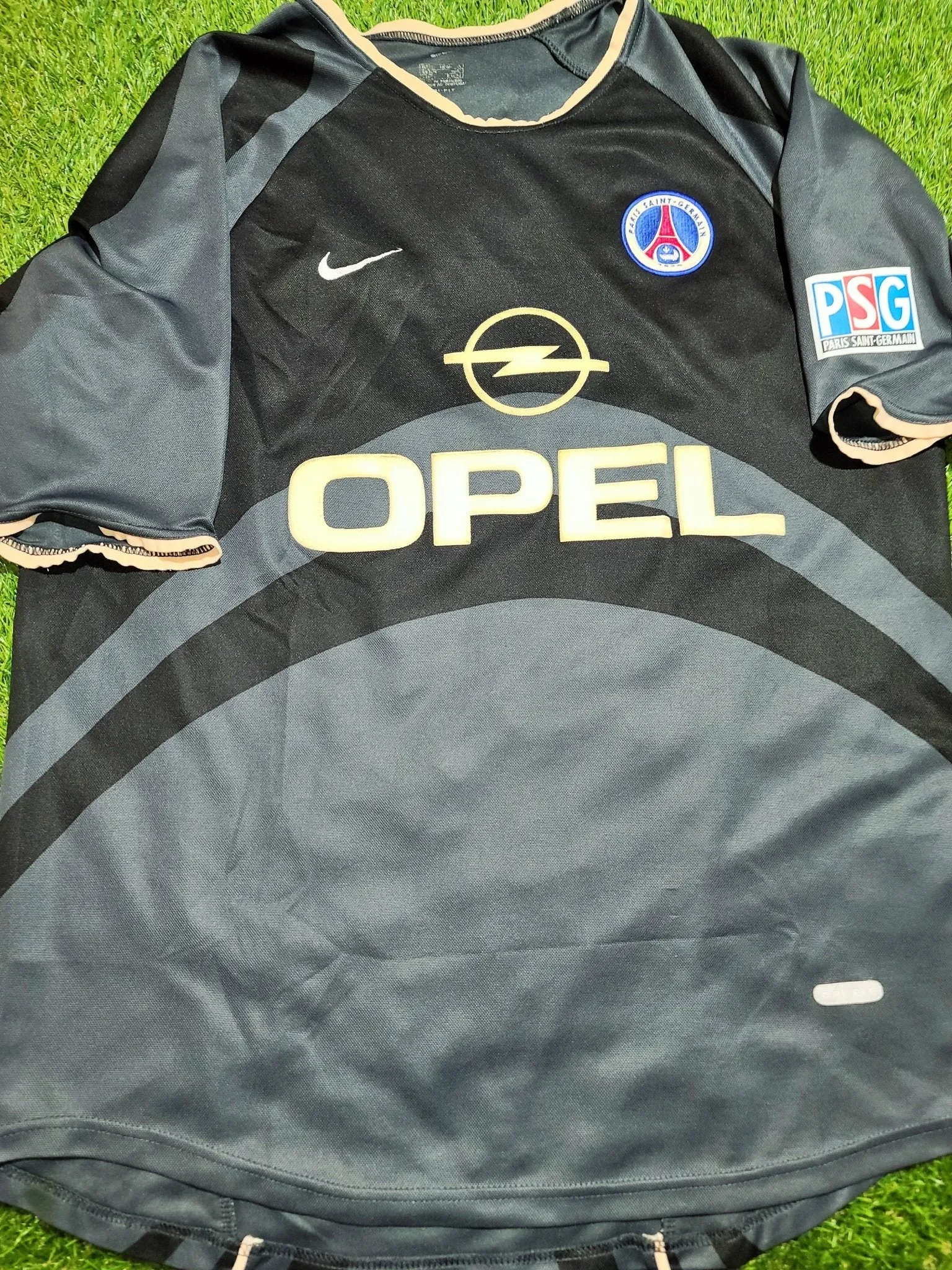 Ronaldinho PSG Paris Saint Germain 2001 2002 DEBUT SEASON Third Soccer Jersey Shirt Camiseta M