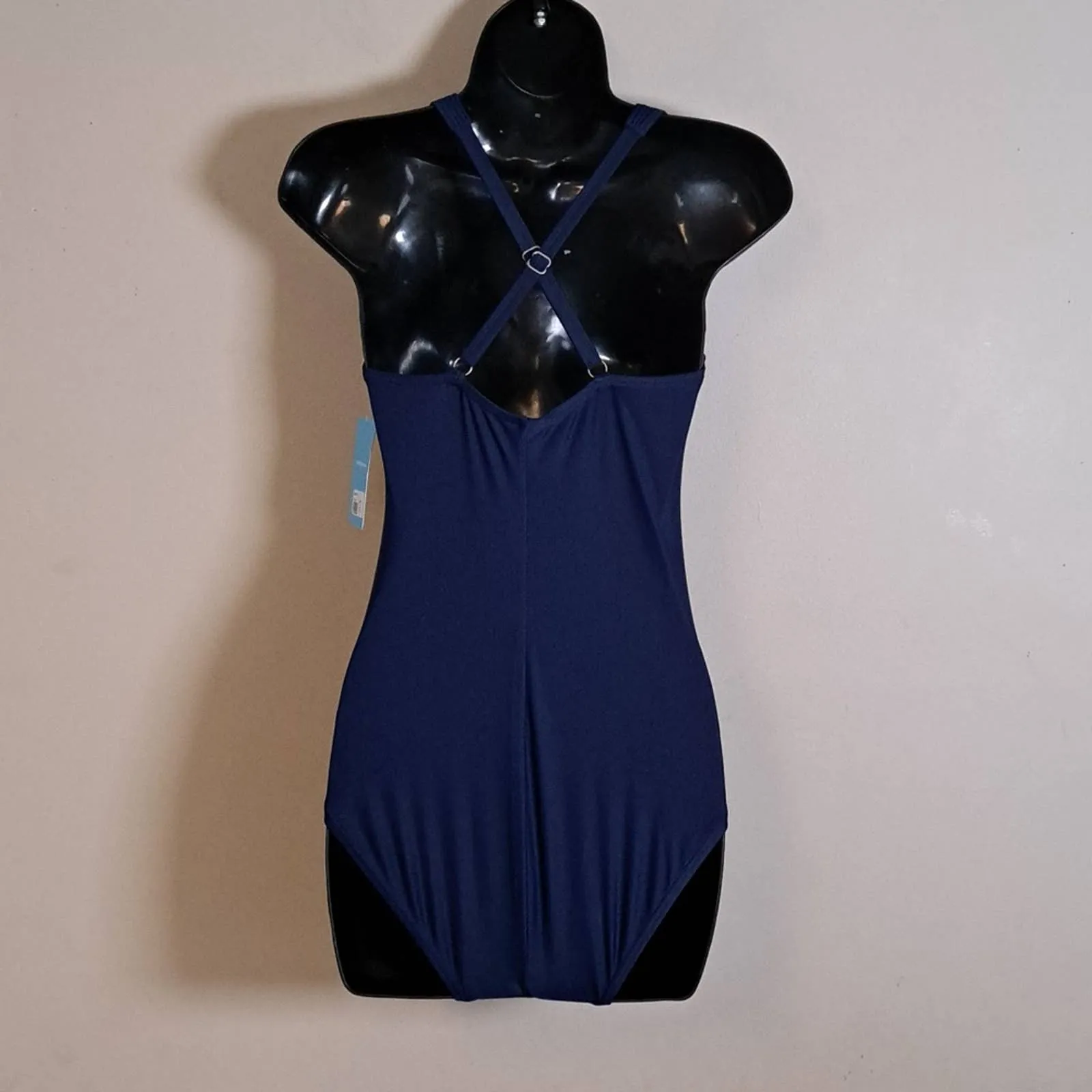 Yummie Maia Plunge One-piece Swimsuit Navy
