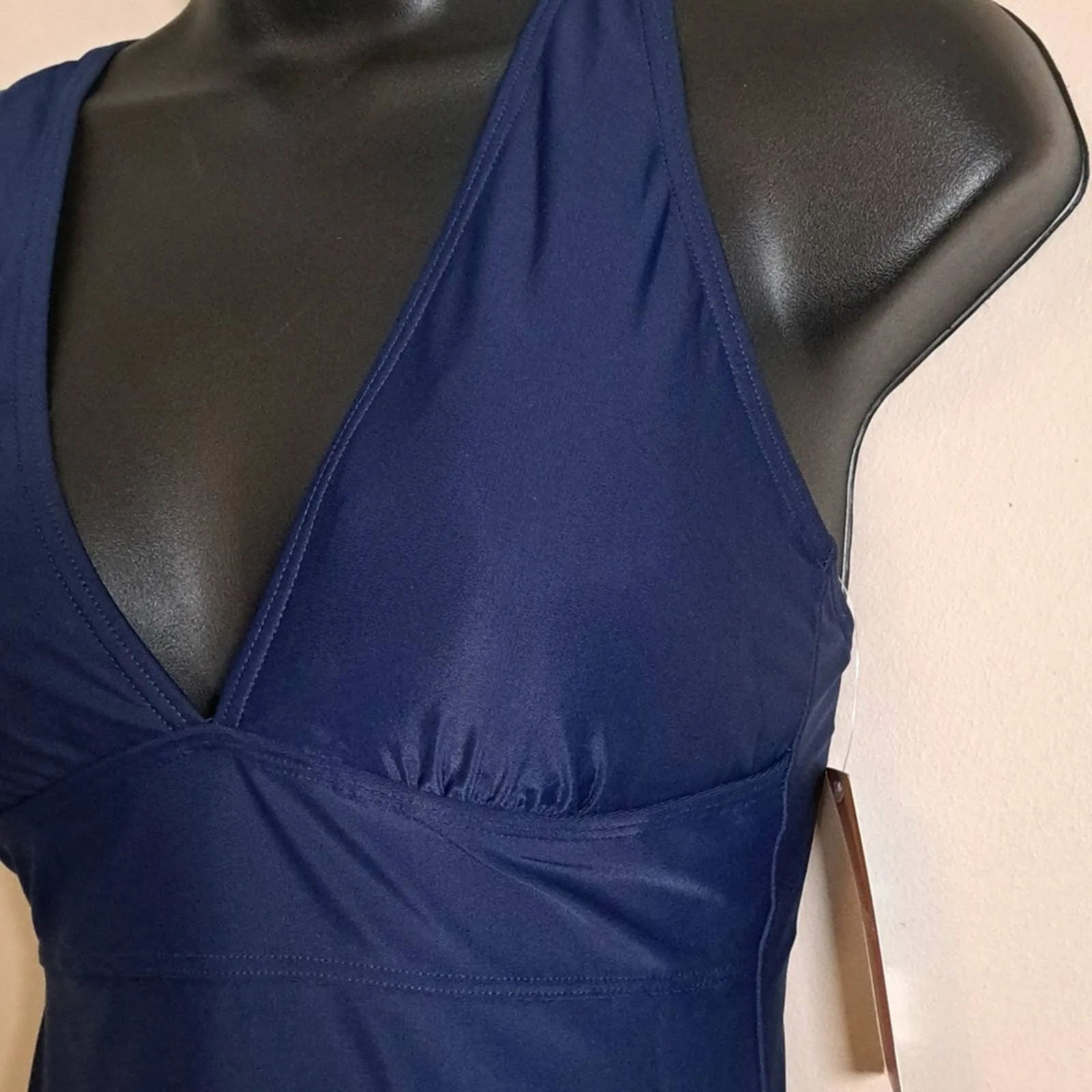 Yummie Maia Plunge One-piece Swimsuit Navy
